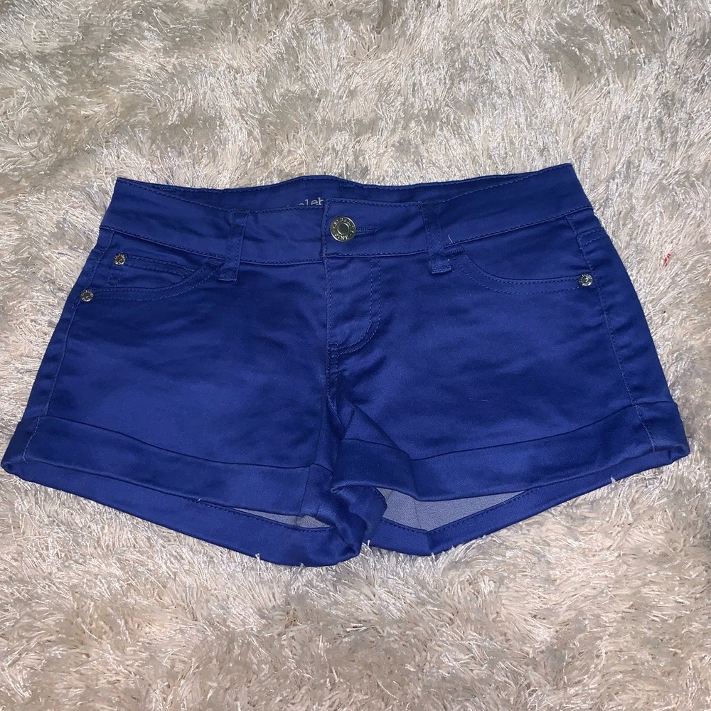 Royal Blue Stretchy Jean Shorts
